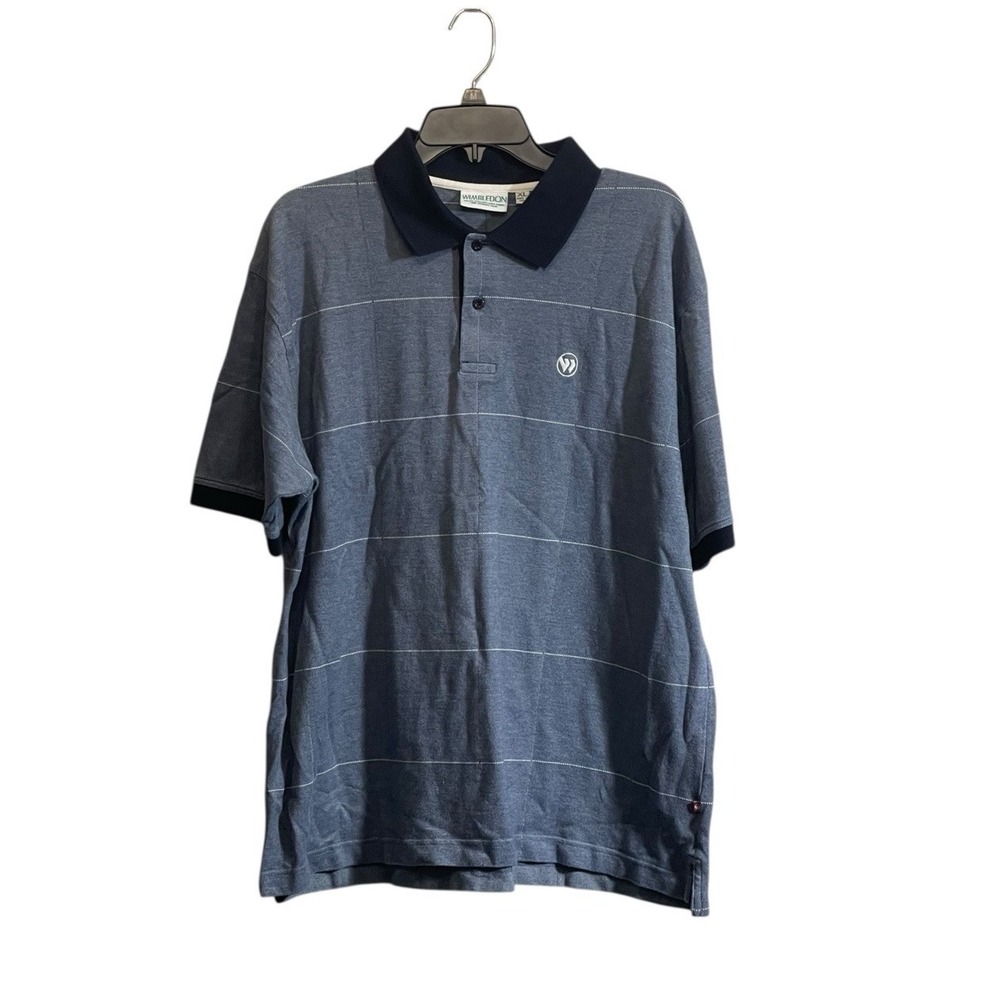 Wimbledon Polo Shirt Mens XL Cotton Short Sleeve Tennis Golf